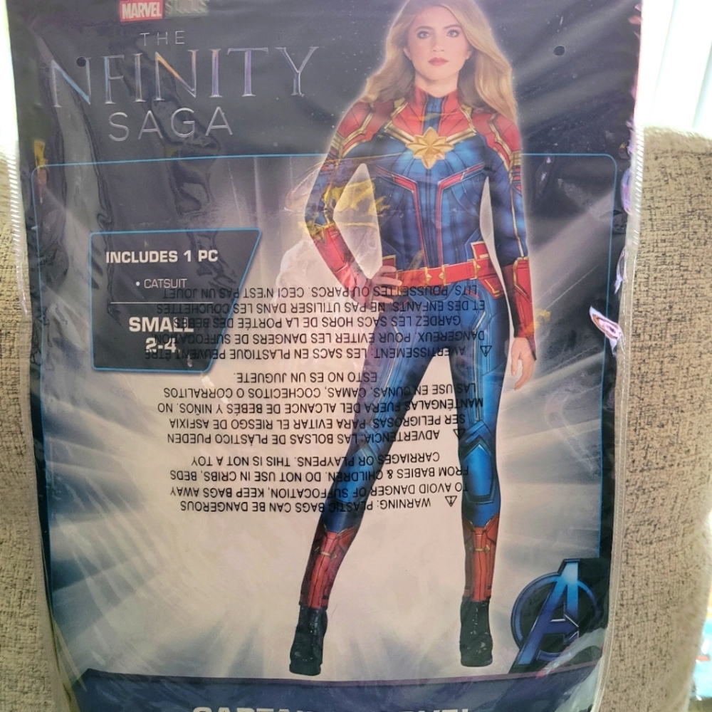 Captain Marvel Women Costume, With Mask
